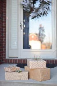 packaging fulfillment on doorstep